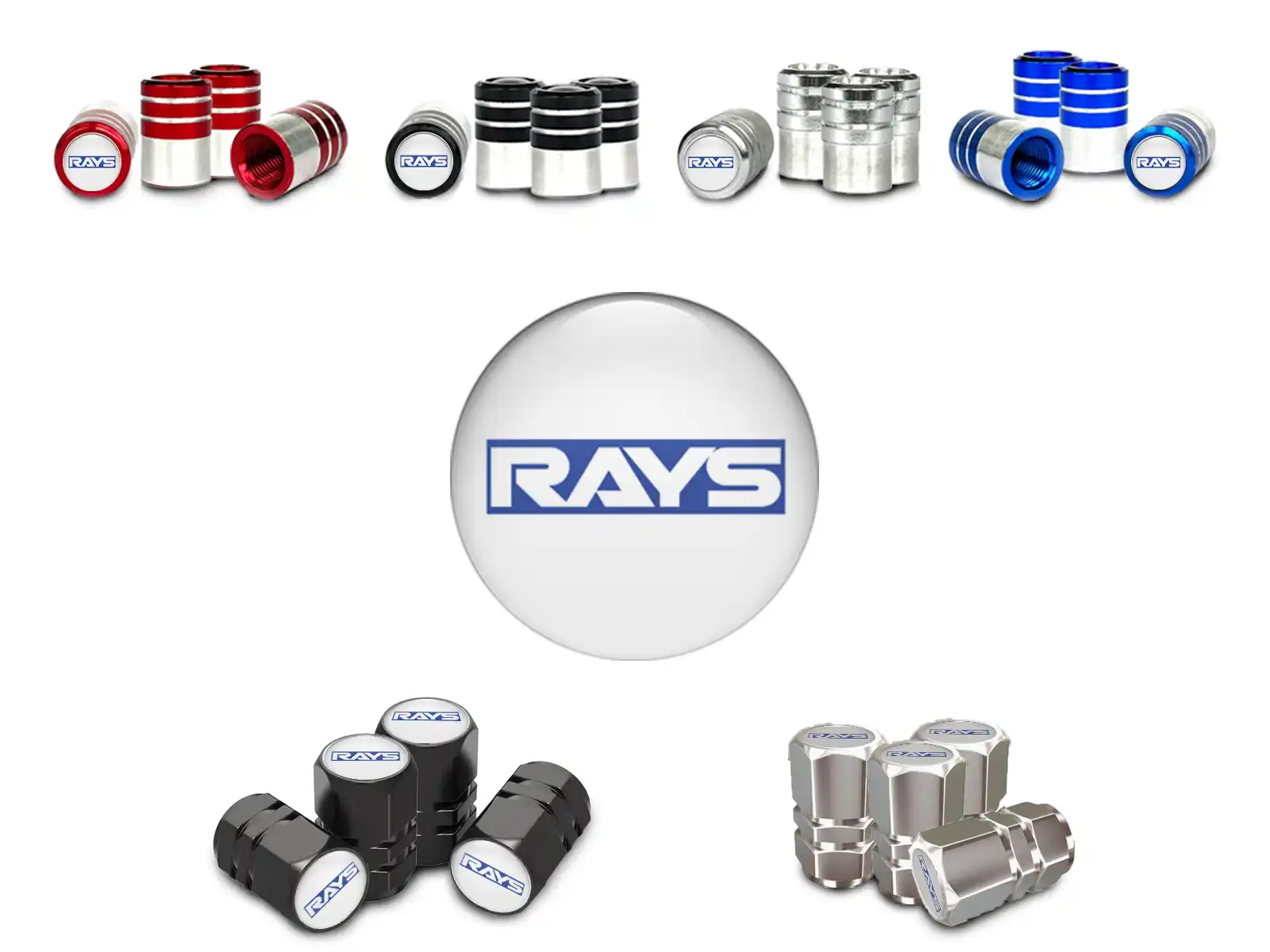 Rays Copri valvole Bici Racing Pro Max